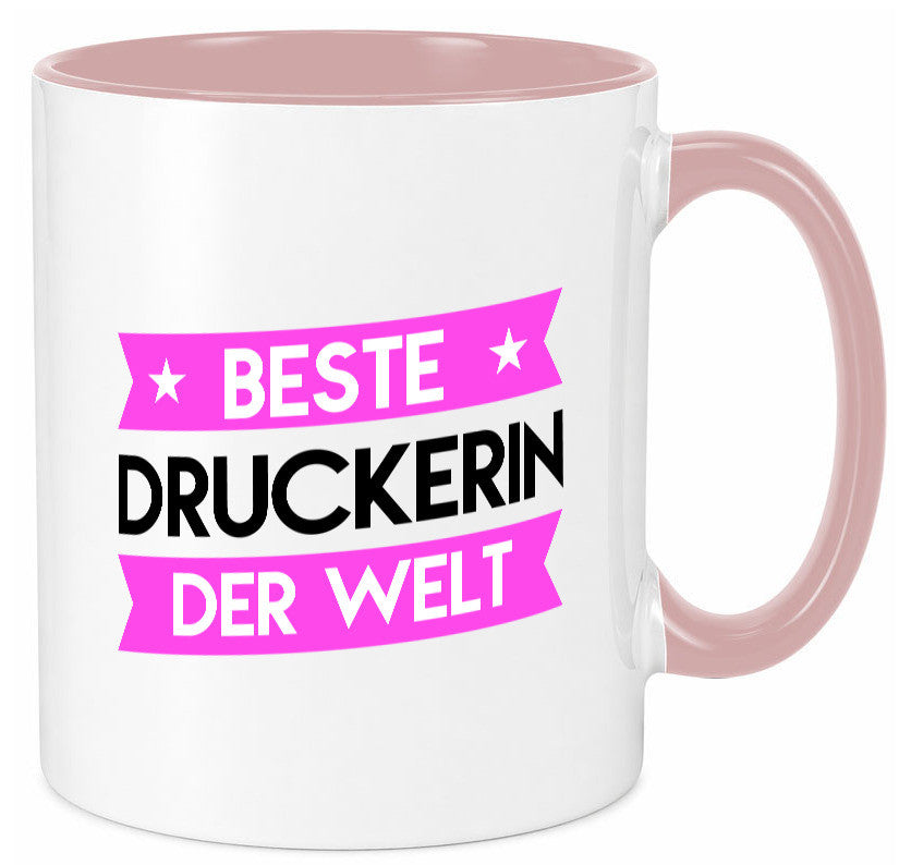Beste Druckerin | Druckerei Print Medien lustig Humor Geschenkidee Geschenk Tasse