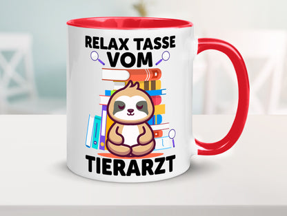 Relax Tasse: Tierarzt | Tiermedizin Mediziner Geschenkidee Tierliebhaber Humor