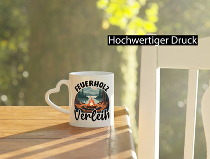 Feuerholz Verleih | Brennholz Wald Forster Geschenkidee Humor Tasse