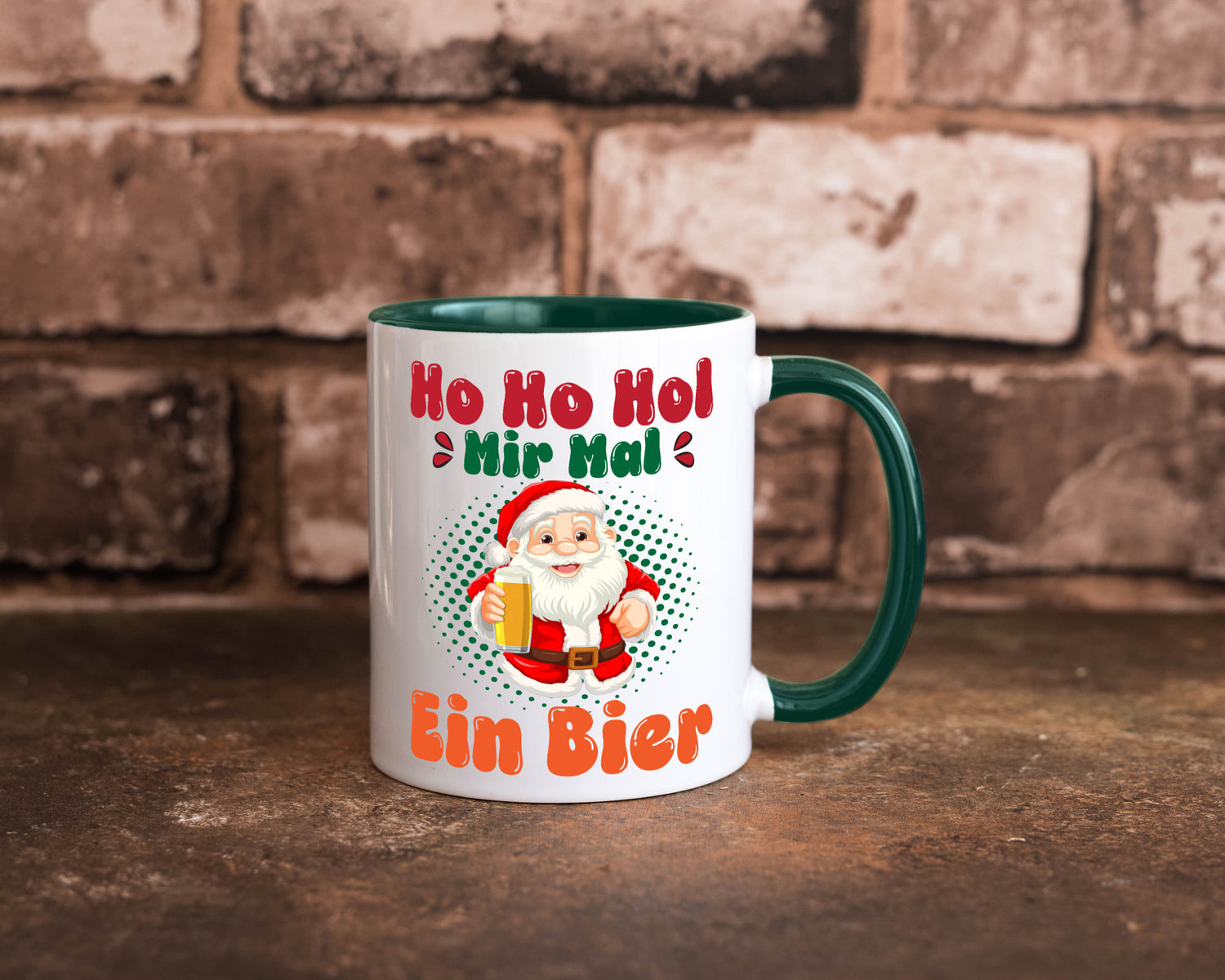 Ho mir mal ein Bier | Ugly Christmas Trinken v2 Geschenkidee Humor Tasse