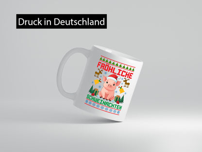 Fröhliche Schweinachten | Ugly Christmas Schwein Humor Geschenkidee Tasse
