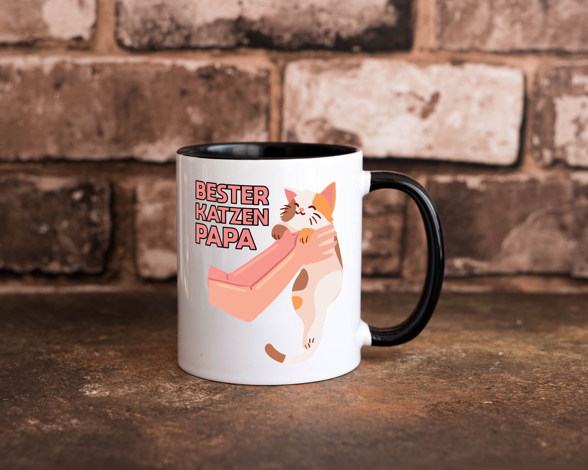 Bester Katzenpapa | Katze Gabel Geschenk Tierliebhaber Humor lustiger Spruch