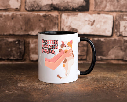 Bester Katzenpapa | Katze Gabel Geschenk Tierliebhaber Humor lustiger Spruch