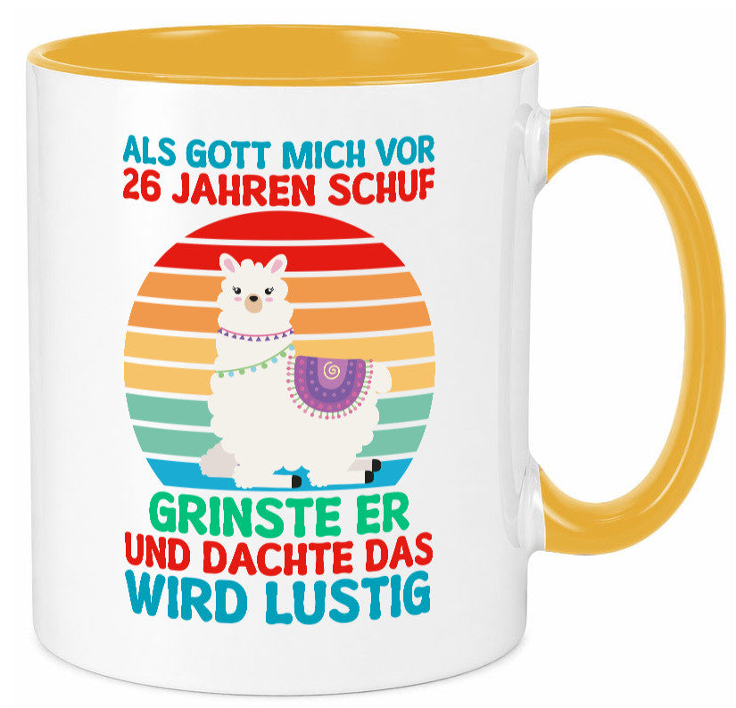 26. Geburtstag | 26 Jahre Gut Schuf mich Lama v2 lustiger Spruch Geschenk