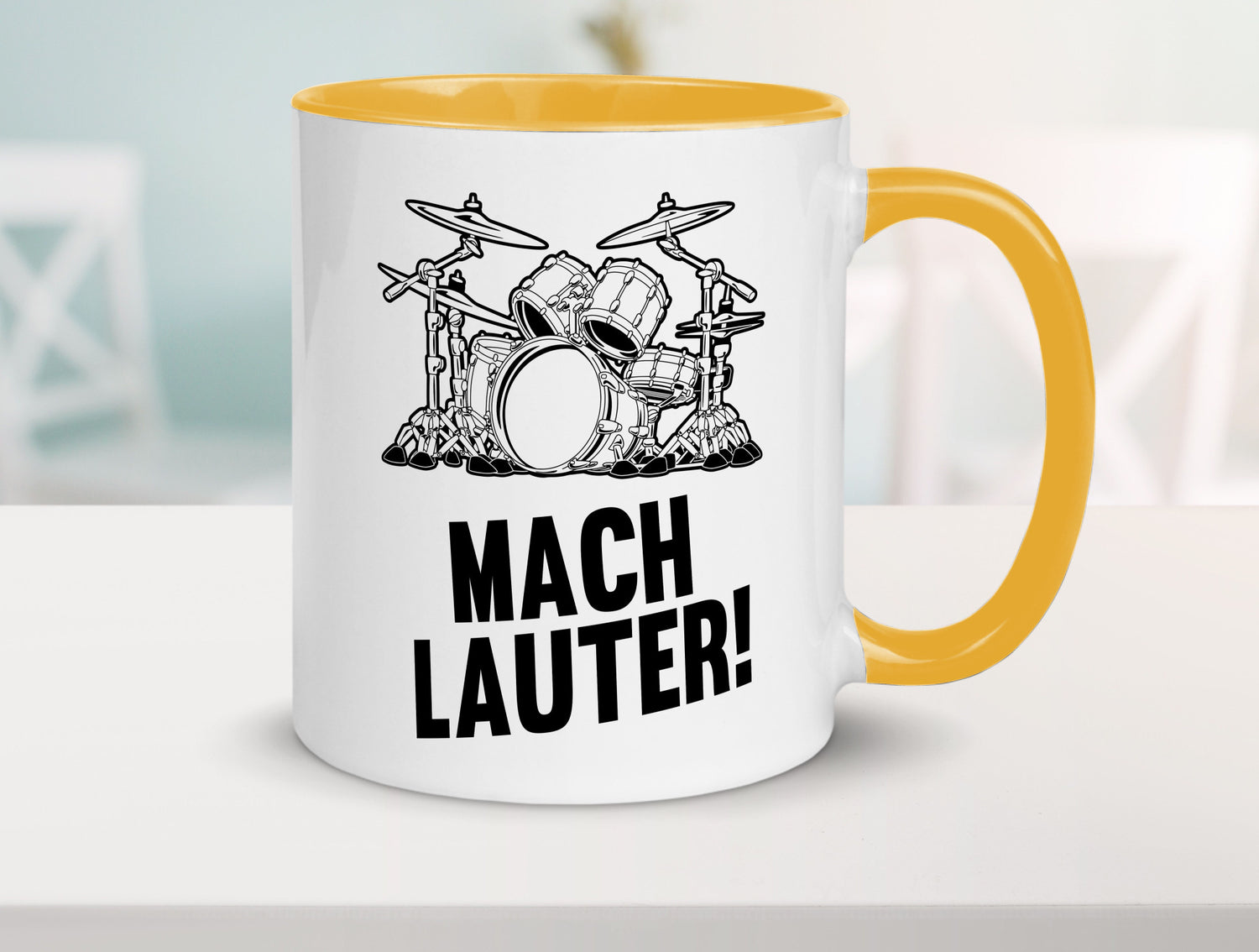 Mach lauter | Schlagzeug Band Musiker Geschenkidee Humor Tasse