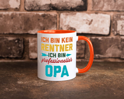 Ich bin Professioneller Opa | Rentner Großvater Geschenkidee Familie Humor Tasse