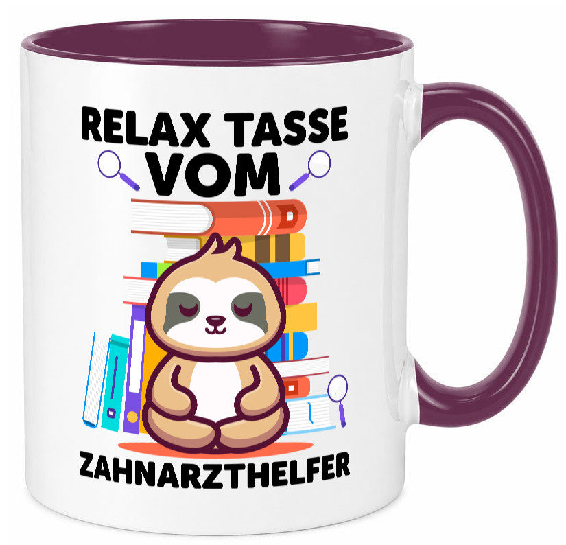 Relax Tasse: Zahnarzthelfer | Zahnmedizin lustig Humor Geschenkidee Geschenk