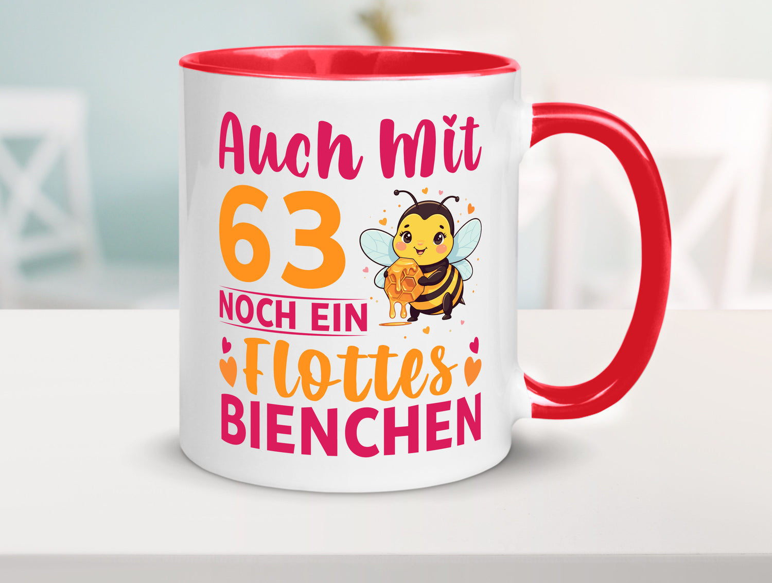 63. Geburtstag | Flottes Bienchen 63 Jahre lustiger Spruch Geschenk