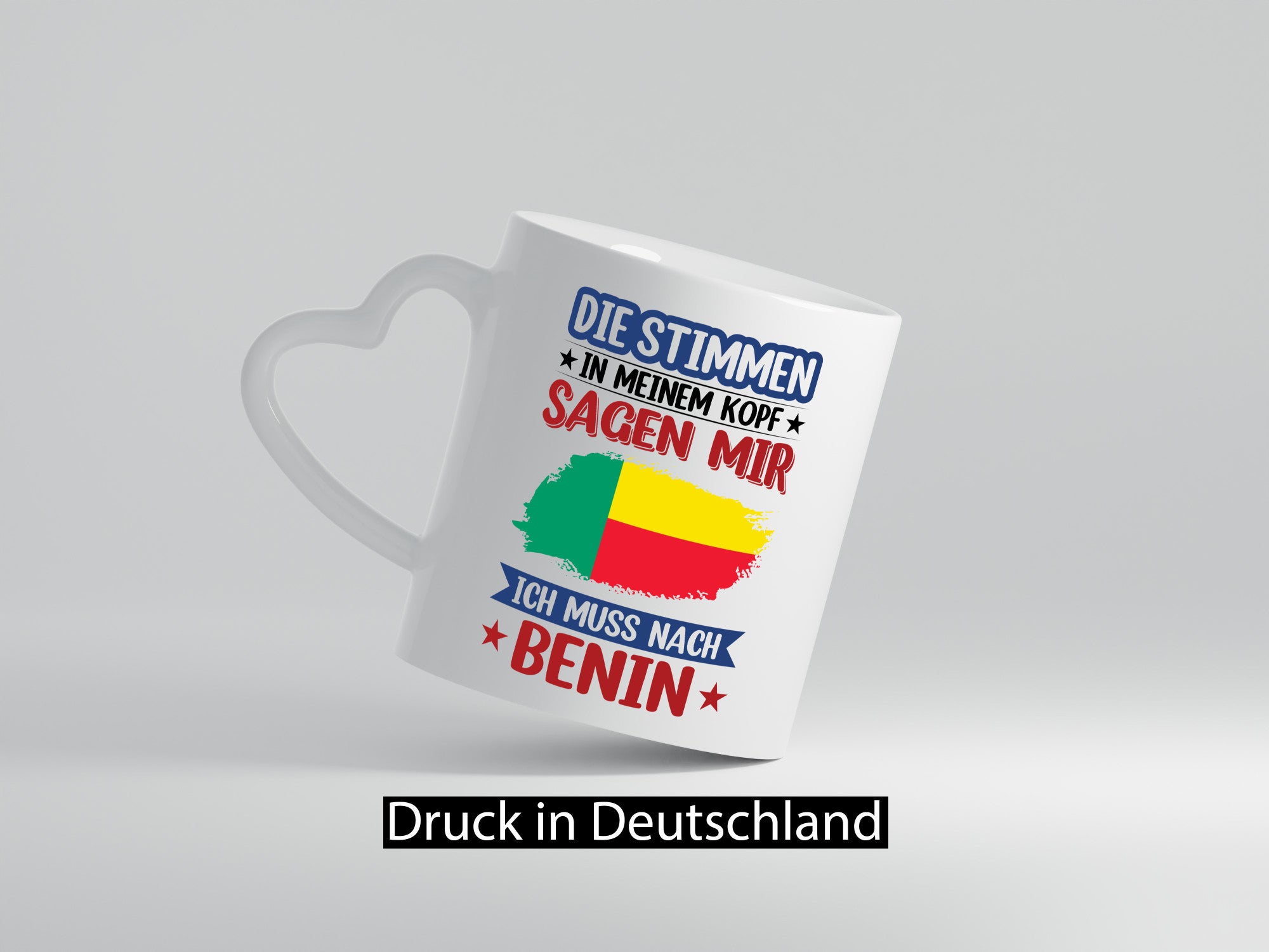 Benin | Urlaub Stimmen in meinem Kopf Traumland Geschenkidee Humor Tasse