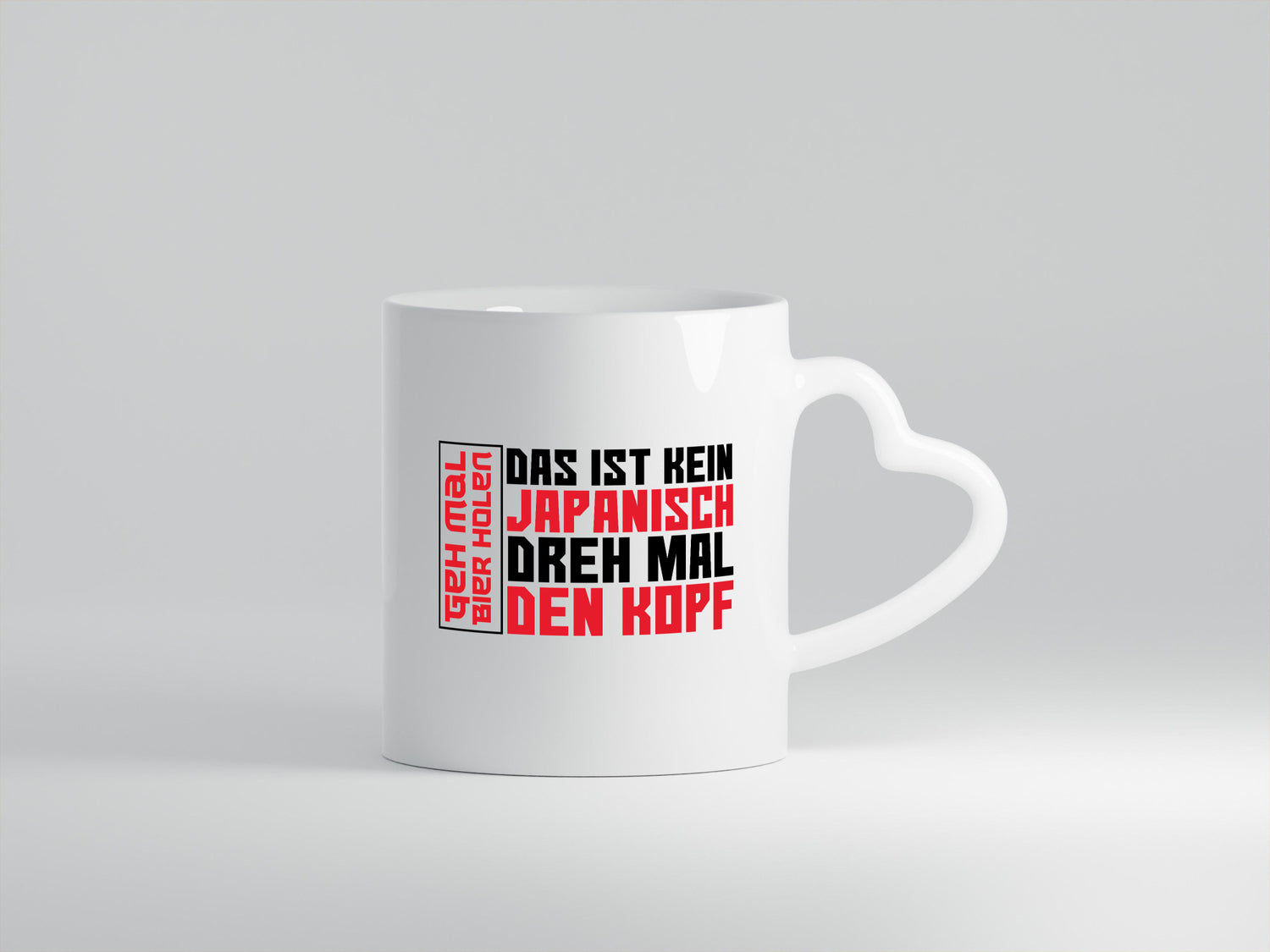 Geh mal Bier holen | Japanisch lustiger Spruch Party Geschenkidee Humor Tasse