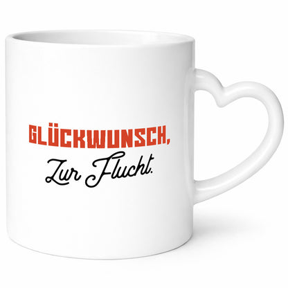 Glückwunsch zur Flucht | Kollegen Jobwechsel Abschied lustiger Spruch Geschenk
