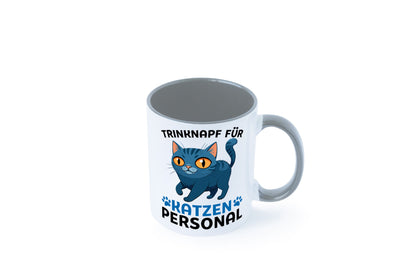 Katzen Personal | Katzenbesitzer Tasse Katze Humor vl2 Tierliebhaber