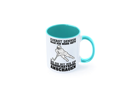 Eishockeyspiel | Eishockeyfan Tasse Eishockeyspieler Humor Geschenkidee