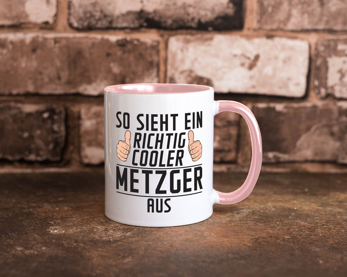 Richtig Cooler Metzger | Fleischer Metzgerei Geschenk Humor Geschenkidee Tasse