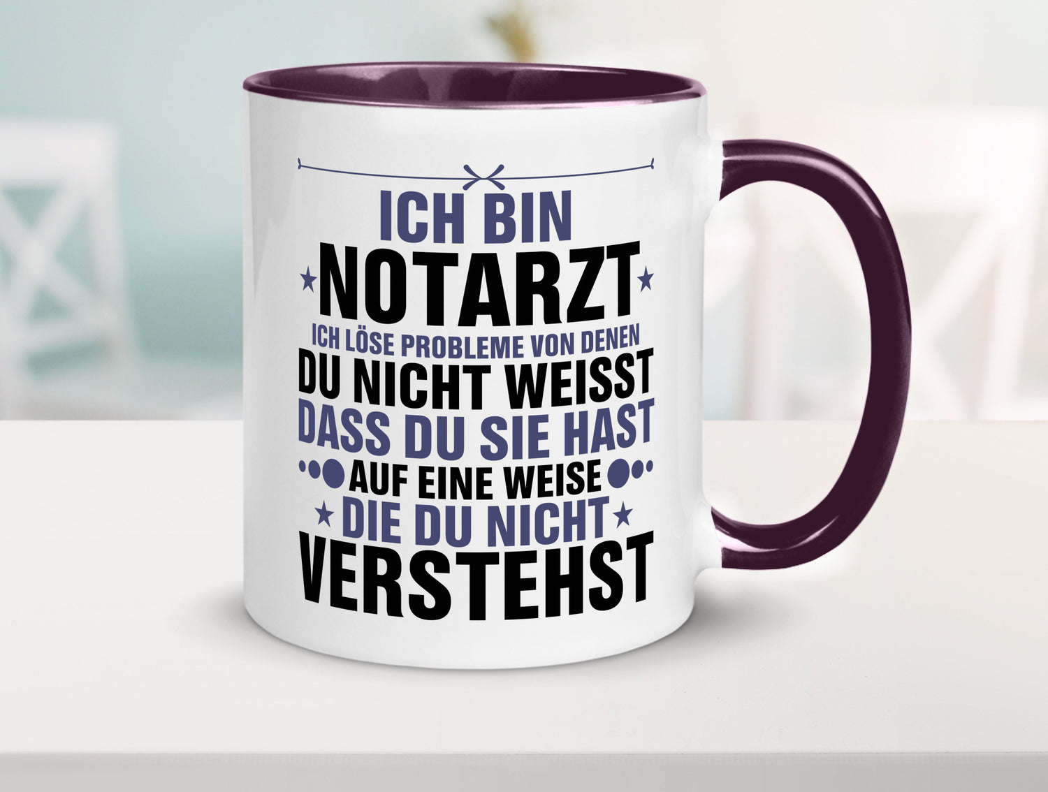 Löse Probleme: Notarzt | Arzt v2 Geschenkidee Humor Tasse