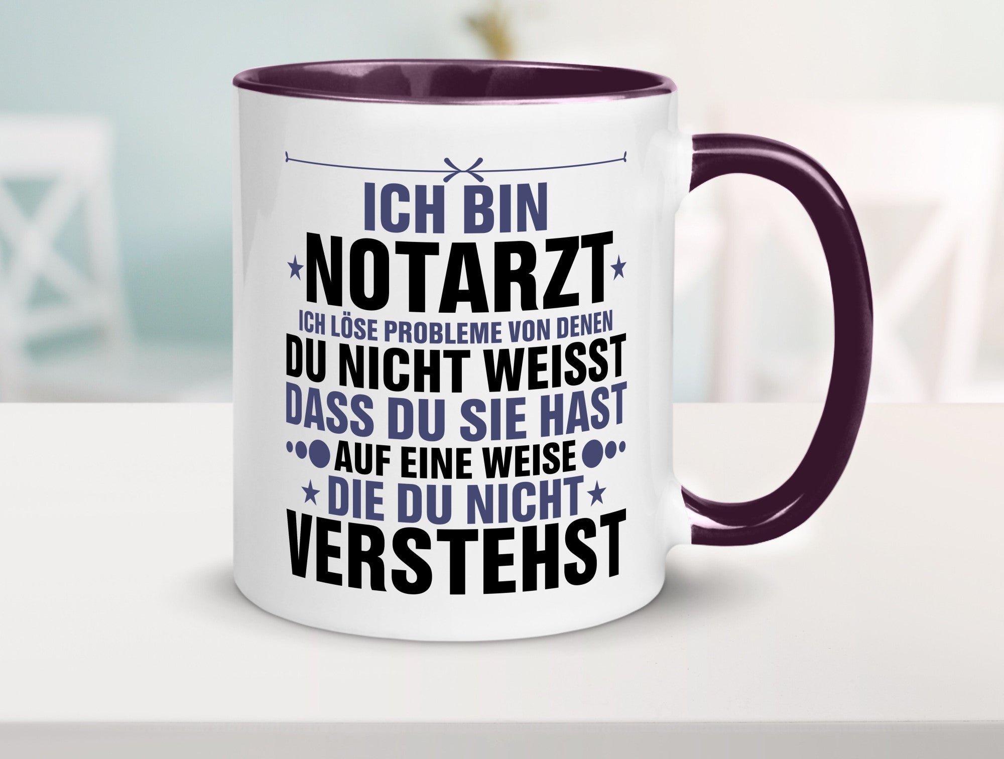 Löse Probleme: Notarzt | Arzt v2 Geschenkidee Humor Tasse