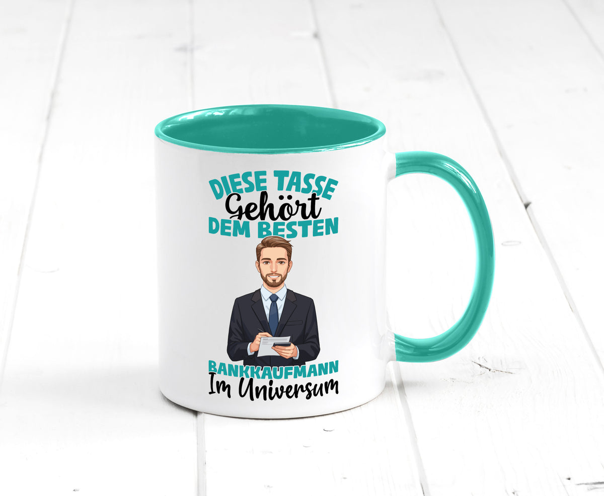 Im Universum: Bankkaufmann | Kaufmann Bank Kaufleute Geschenkidee Humor Tasse