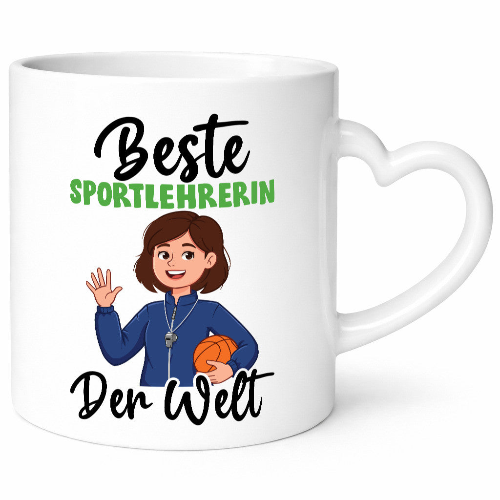 Beste Sportlehrerin | Lehrer Sport v2 lustig Humor Geschenkidee Geschenk Tasse