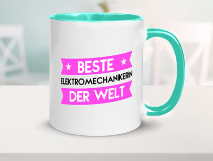 Beste Elektromechanikerin | Mechanikerin Humor Geschenkidee Tasse
