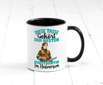 Im Universum: Forstwirtin | Forst Wirtin Geschenkidee Humor Tasse