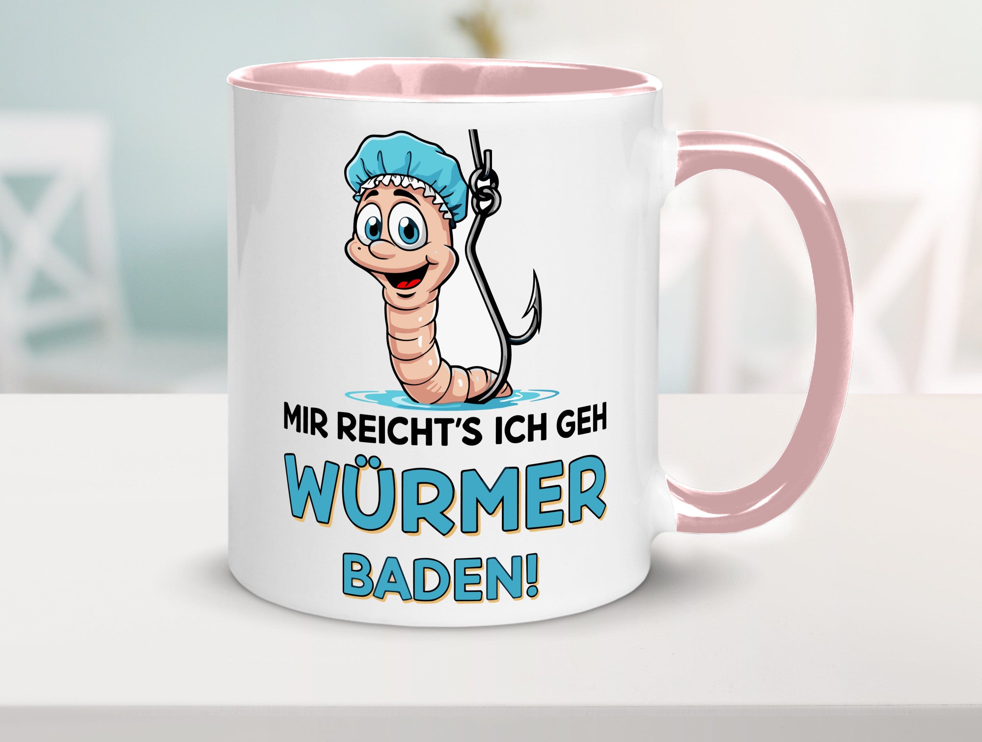 Mir reichts ich geh Würmer Baden | Angler Angeln Geschenk Humor Geschenkidee