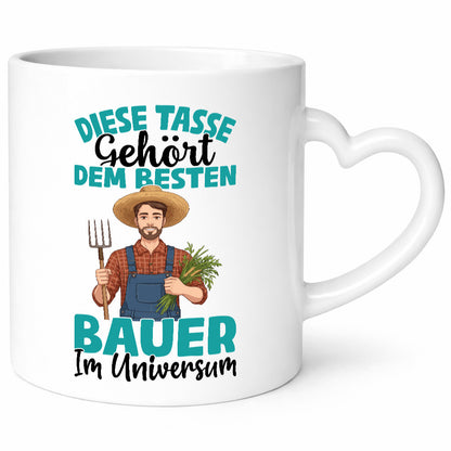 Im Universum: Bauer | Bauernhof Landwirtschaft lustiger Spruch Geschenk Humor
