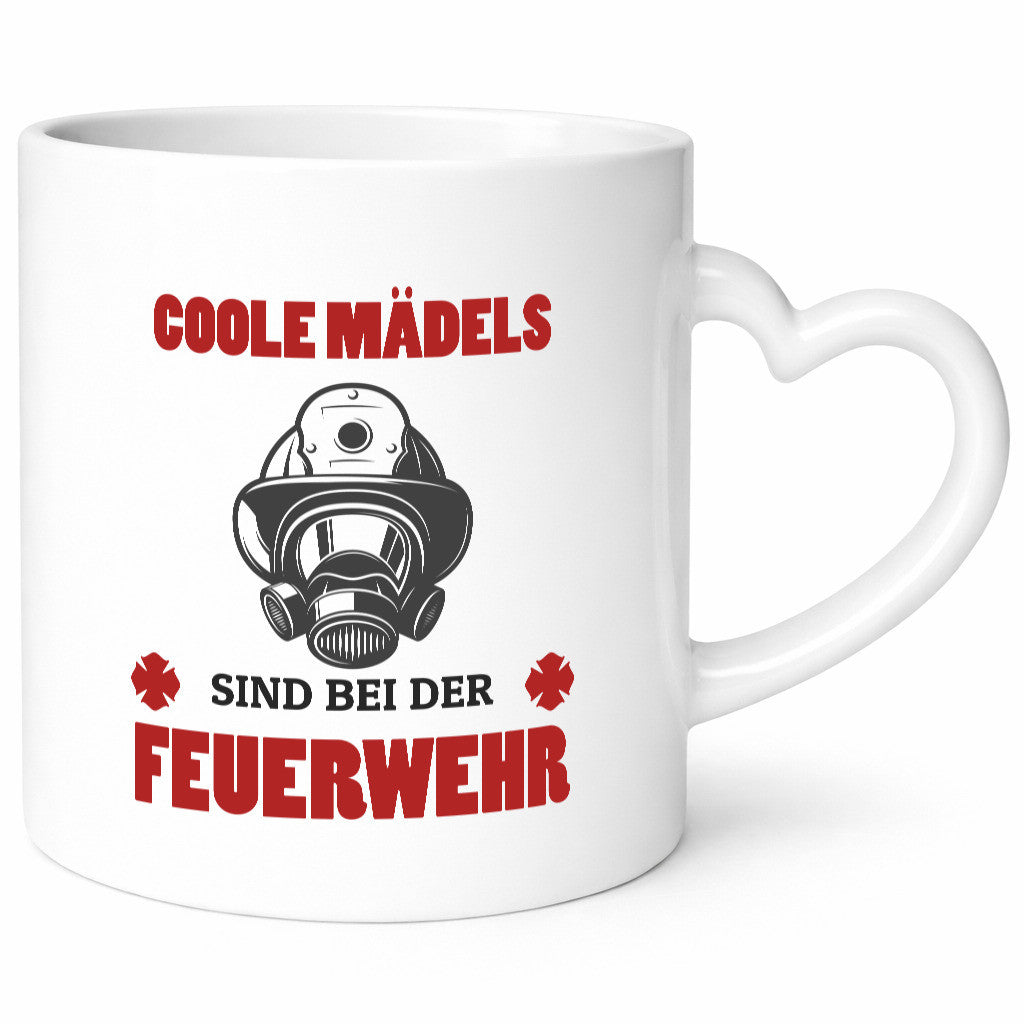 Coole Mädels sind bei der Feuerwehr | Feuerwehrfrau lustiger Spruch Geschenk