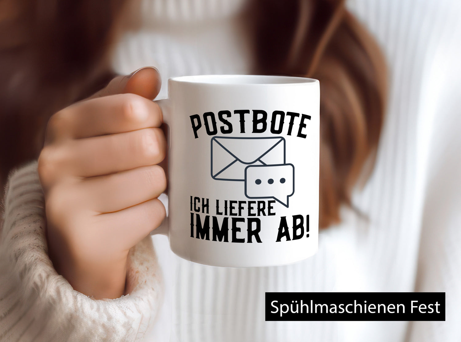 Ich liefere immer ab | Postbote Brief Zusteller Kurier Geschenk Humor