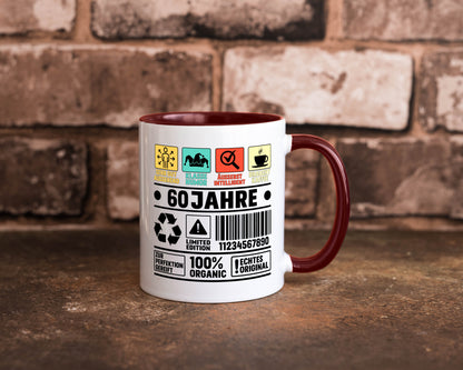 60. Geburtstag | 60 Jahre Humor Limited Edition Geschenkidee Tasse