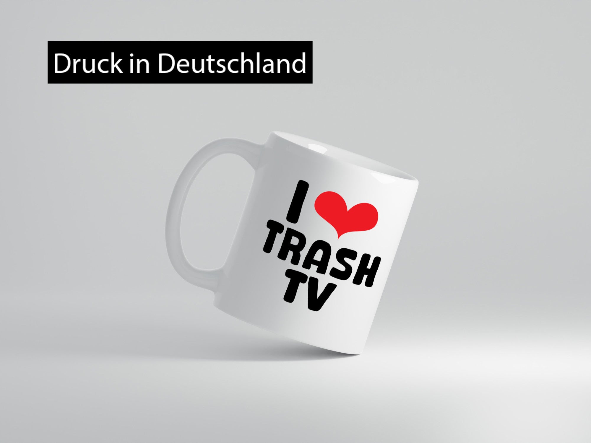 I love Trash TV | v2 lustig Humor Geschenkidee Geschenk Tasse
