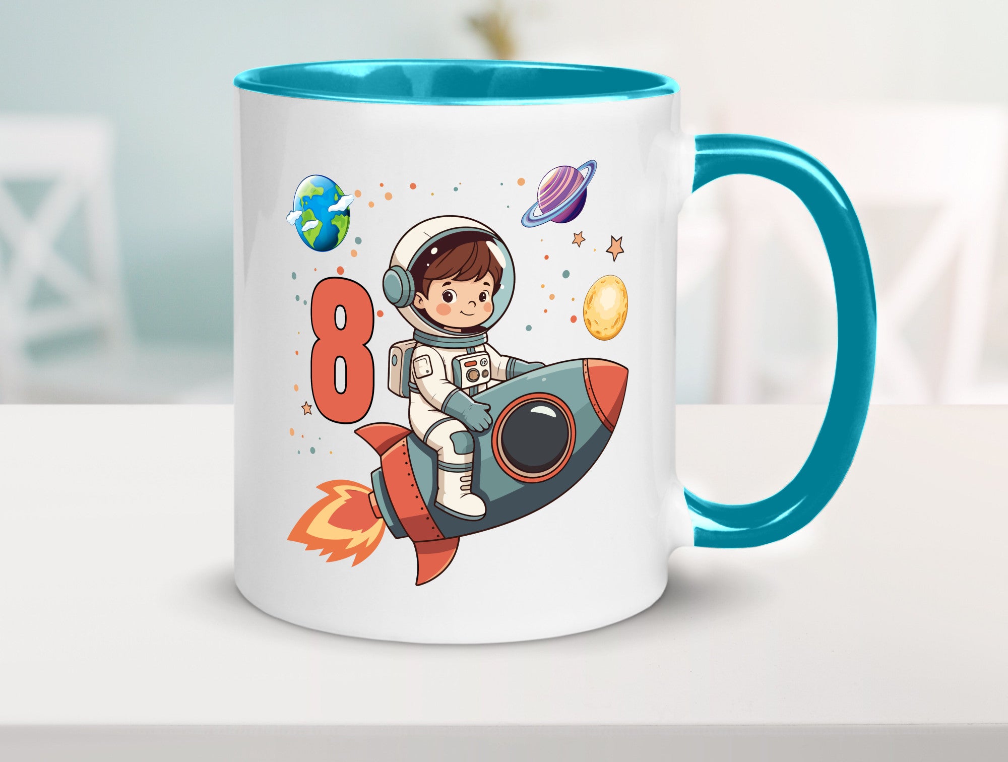 8. Geburtstag | 8 Jahre Astronaut Weltraum Humor Geschenkidee Tasse