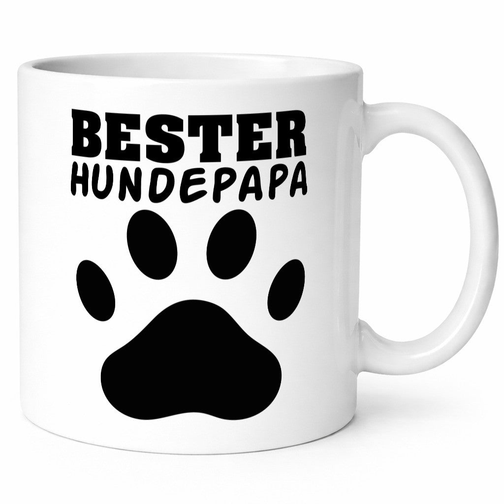 Bester Hundepapa | Hundebesitzer Tasse Pfotenabdruck Humor Tierliebhaber
