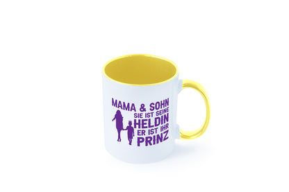 Mama &amp; Sohn | Helding Prinz Mutterliebe Geschenkidee Familie Humor Tasse