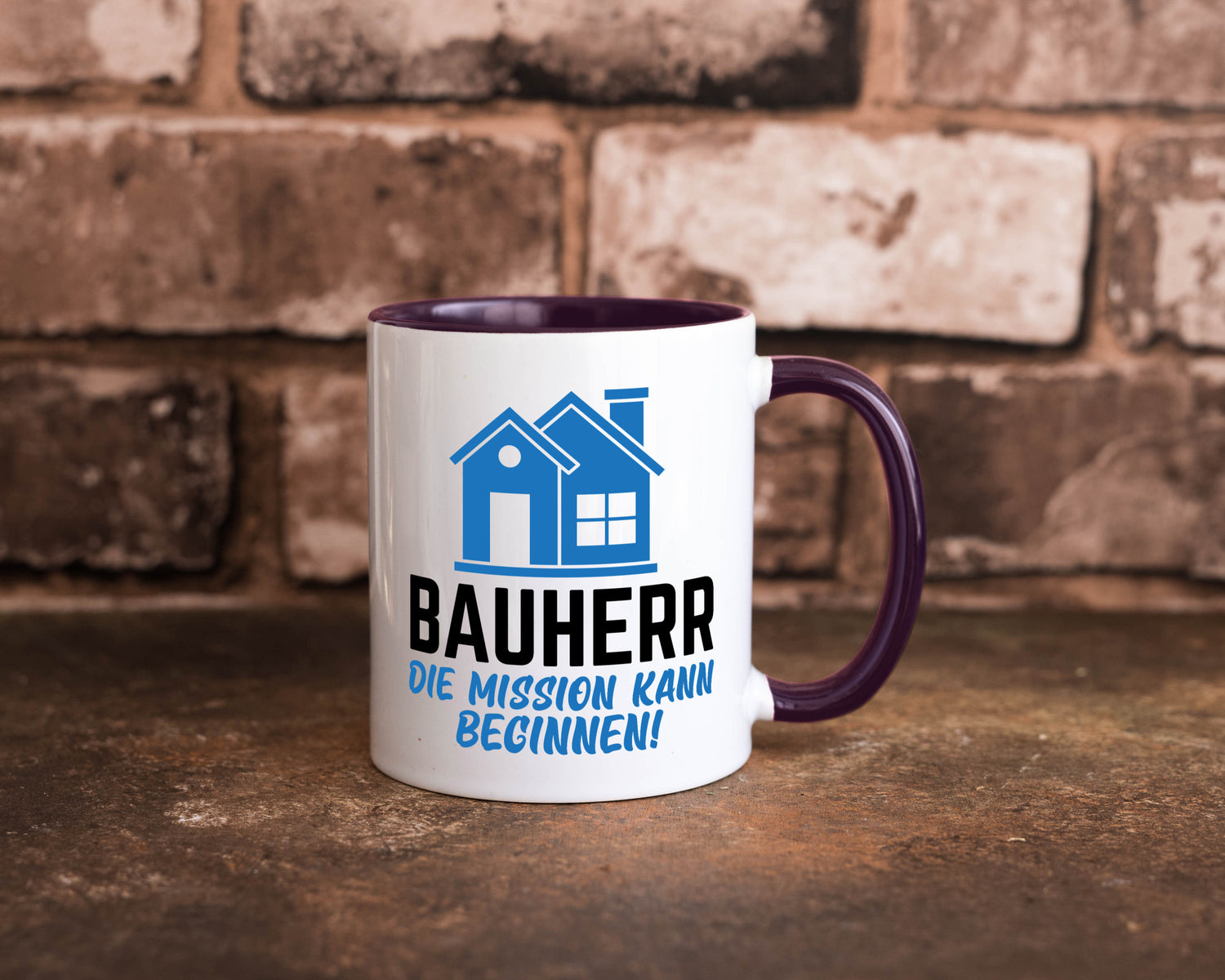 Bauherr | Die mission kann beginnen Bauherren lustiger Spruch Geschenk Humor