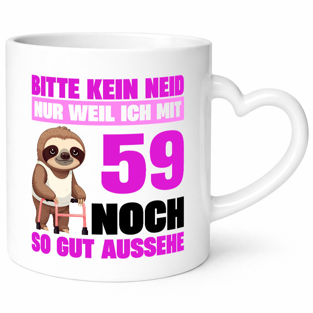 59. Geburtstag | Bitte kein neid Faultier 59 Jahre lustiger Spruch Geschenk