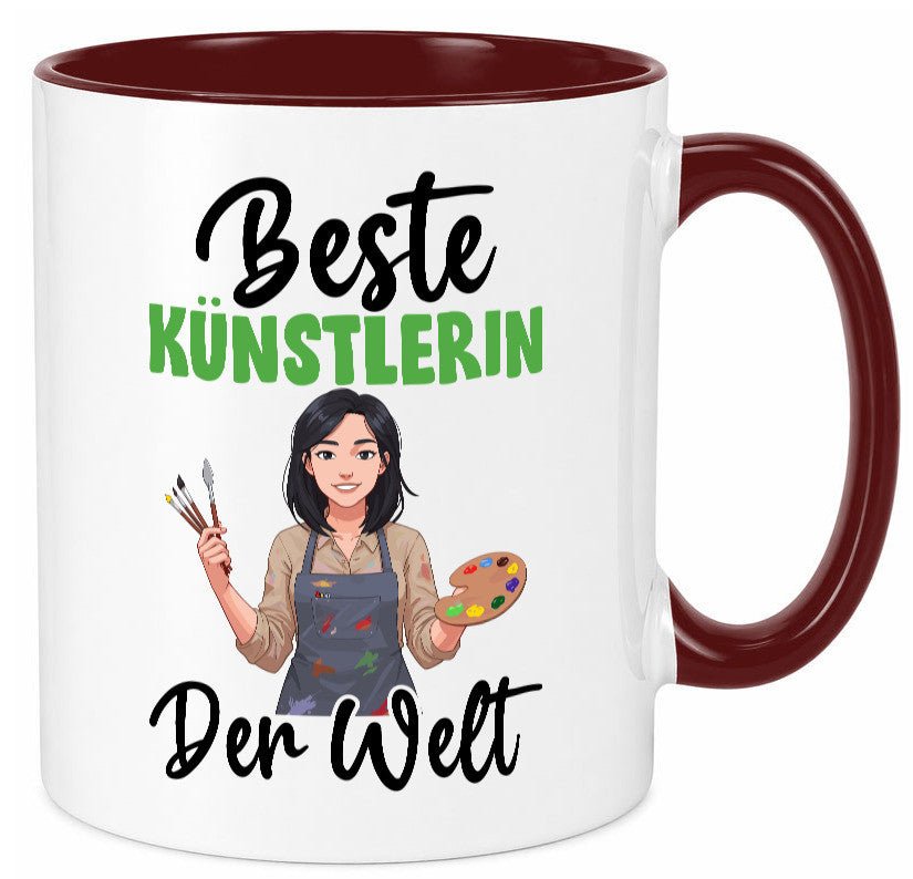 Beste Künstlerin| Kunst Geschenk Humor Geschenkidee lustiger Spruch Tasse