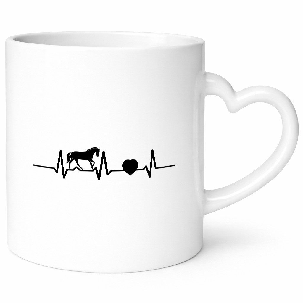 Pferd Herzschlag | Pferde Liebe Reiter Reiterin Geschenkidee Humor Tasse