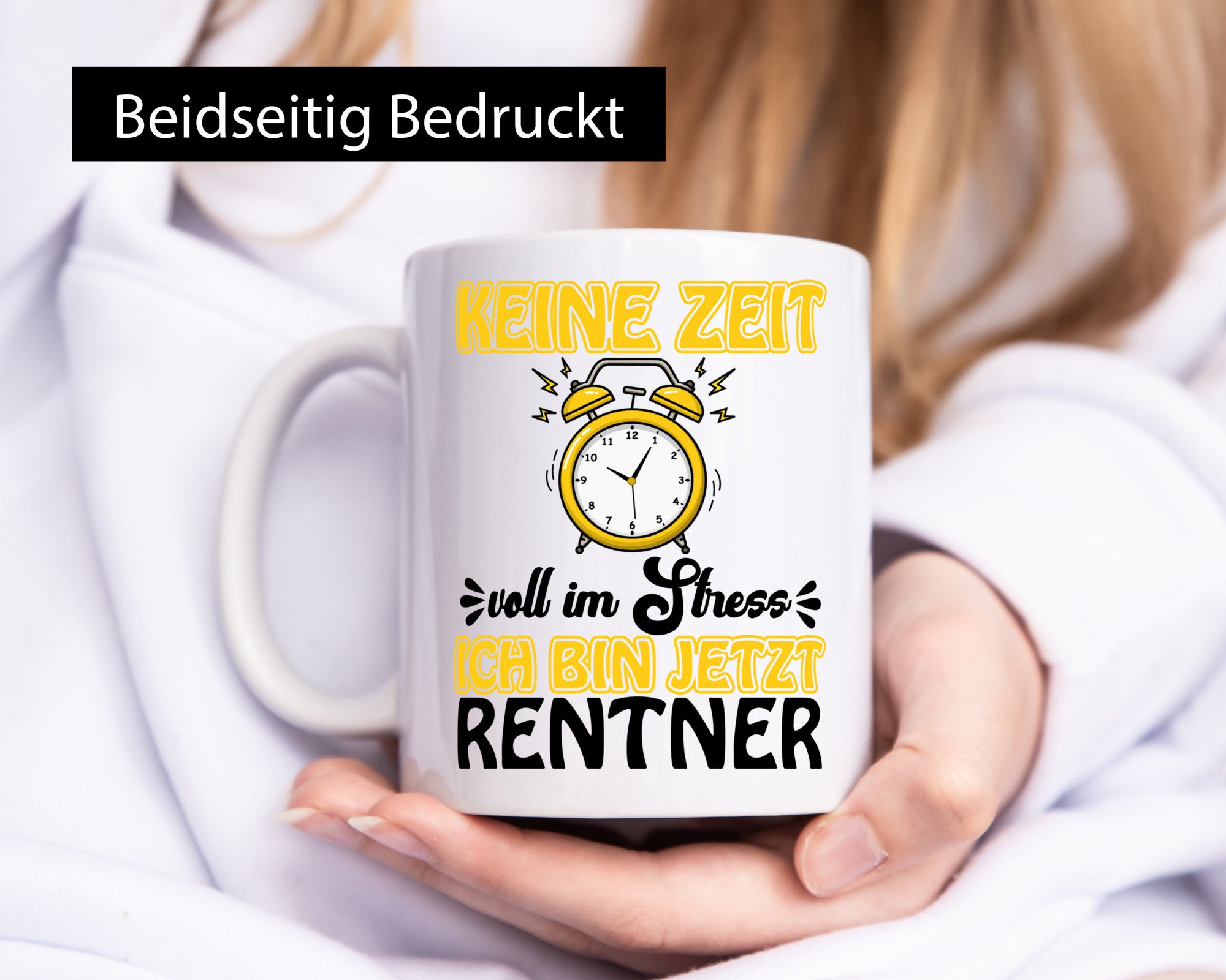 Ich bin Rentner Geschenk Ruhestand Jubiläum lustiger Spruch Tasse