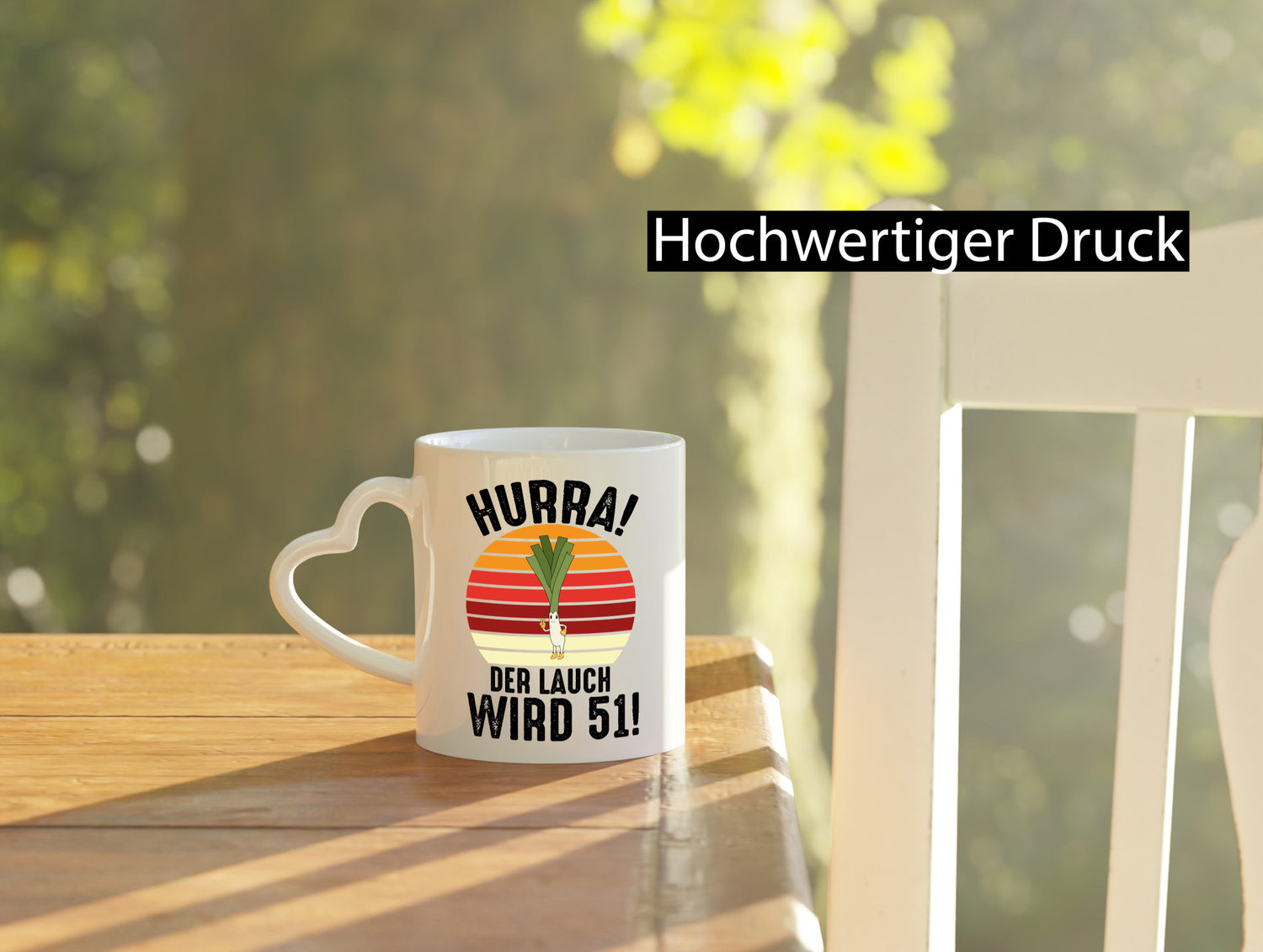 Hurra der lauch wird 51 | 51. Geburtstag Ehrentag lustig Geschenkidee Geschenk
