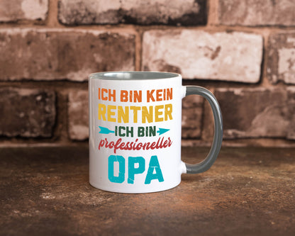 Ich bin Professioneller Opa | Rentner Großvater Geschenkidee Familie Humor Tasse