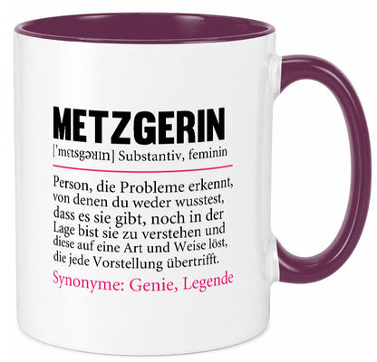 Metzgerin | lustig Fleischerin Humor v2 lustiger Spruch Geschenk Geschenkidee