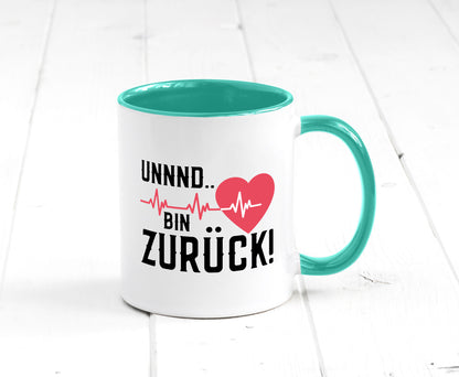 Bin zurück | Herzschlag Reanimation Puls Arzt Klinik Geschenk Humor