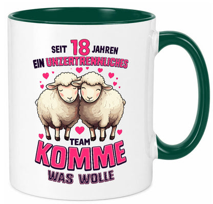 18 Jahre Verheiratet | ein Team Ehepaar v2 Geschenkidee Humor Tasse