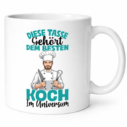 Im Universum: Koch | Chefkoch Humor Arbeit Kollegen Büro Geschenkidee Tasse