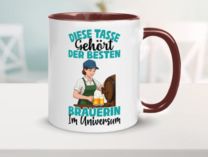 Im Universum: Brauerin | Bier Brauerei lustiger Spruch Geschenk Humor
