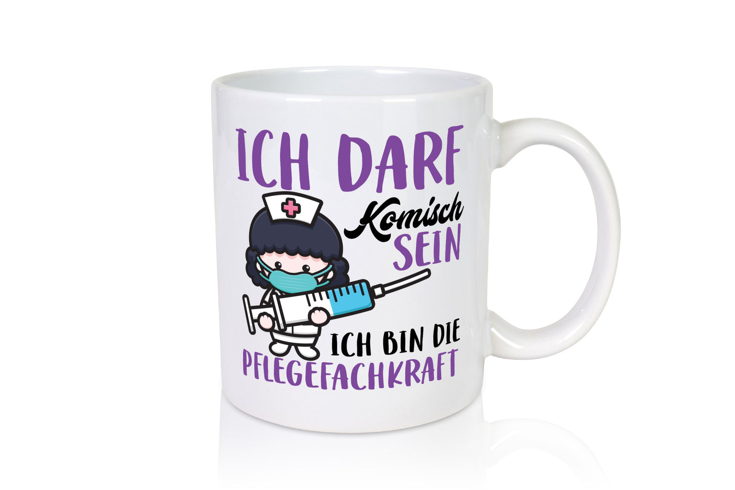 Ich darf kommisch sein | Pflegekraft Krankenschwester Humor Geschenkidee Tasse