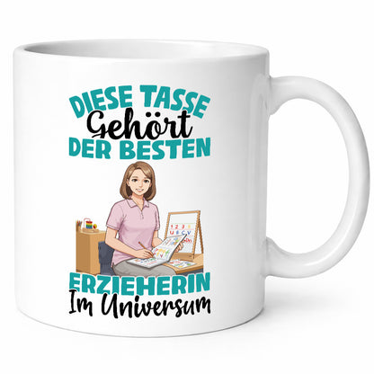 Im Universum: Erzieherin | Pädagogin Schule lustig Humor Geschenkidee Geschenk