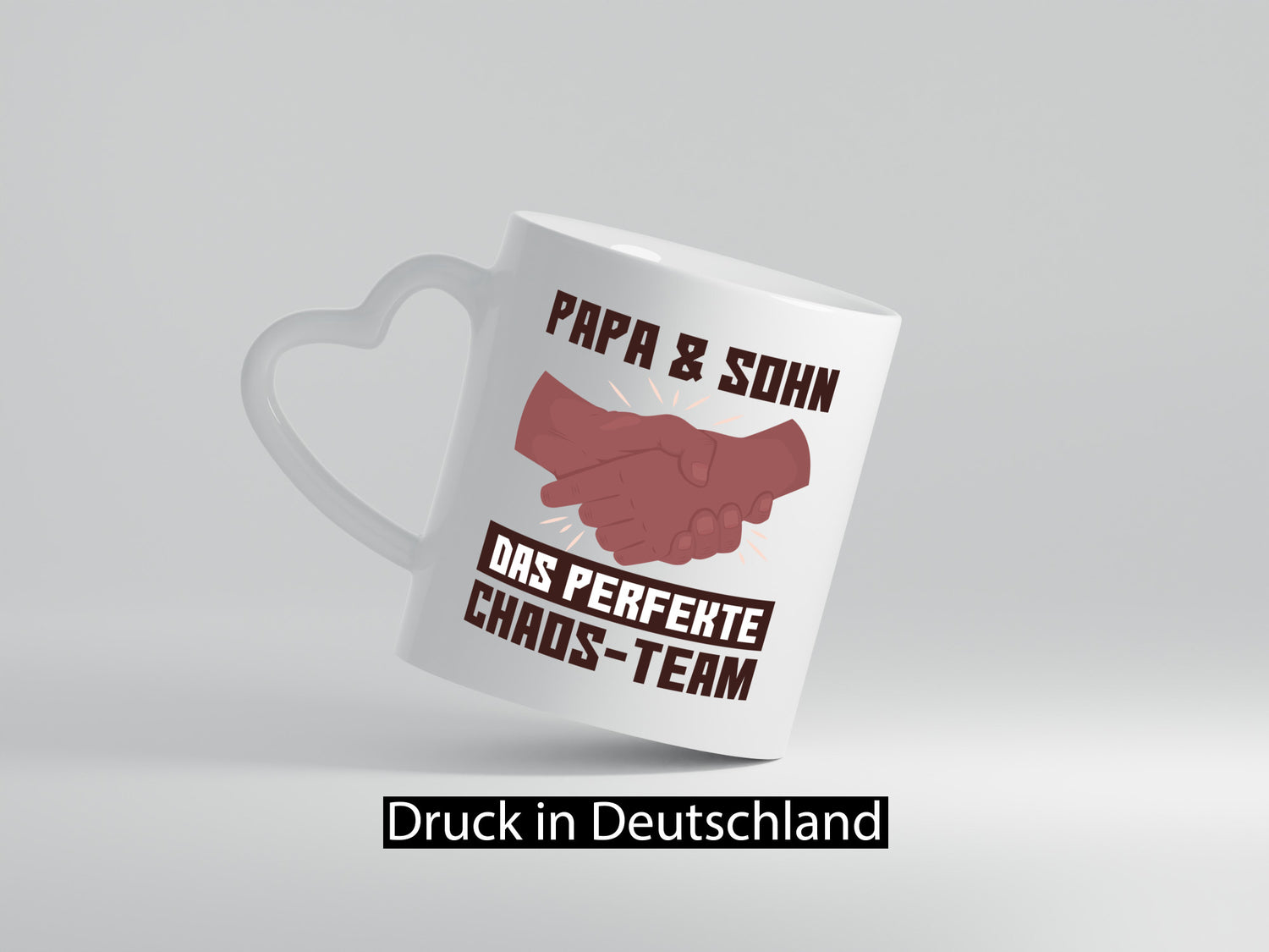 Papa &amp; Sohn | Spruchtasse Chaos-Team Vatertag lustiger Spruch Geschenk Familie