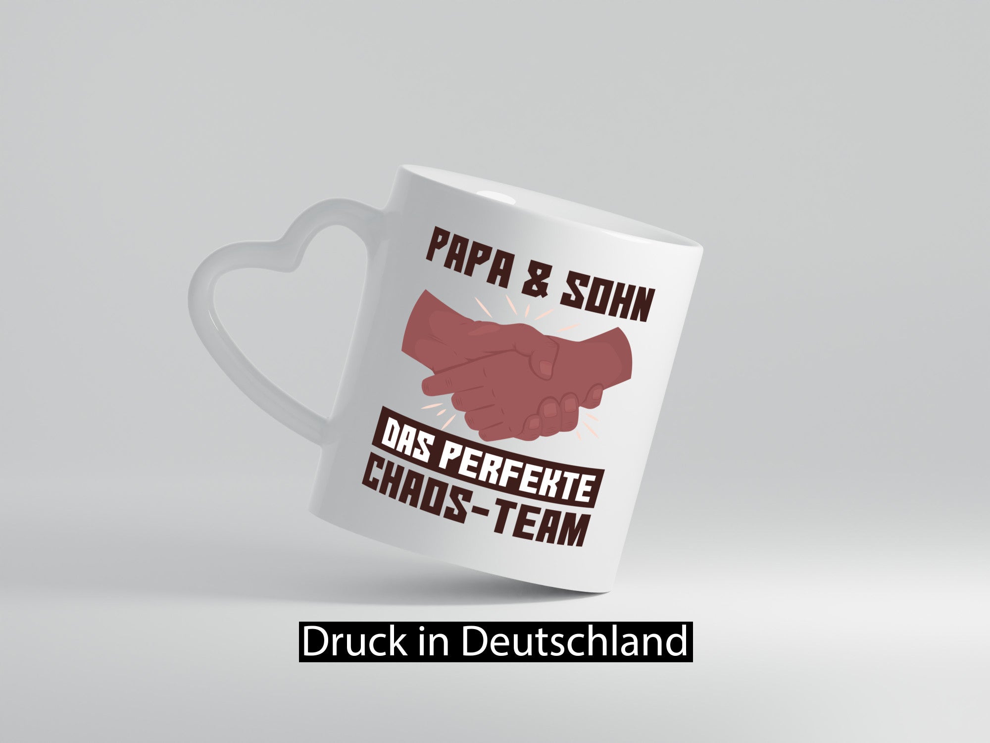 Papa &amp; Sohn | Spruchtasse Chaos-Team Vatertag lustiger Spruch Geschenk Familie