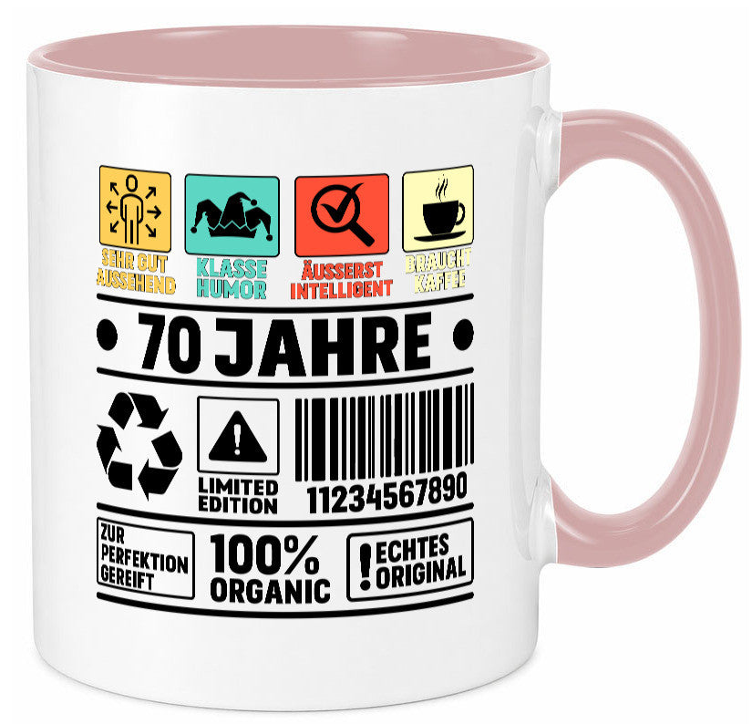 70. Geburtstag | 70 Jahre Humor Limited Edition lustiger Spruch Geschenk